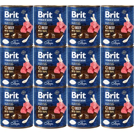 Brit Premium By Nature RINDFLEISCH & KUTTELN 12x800g