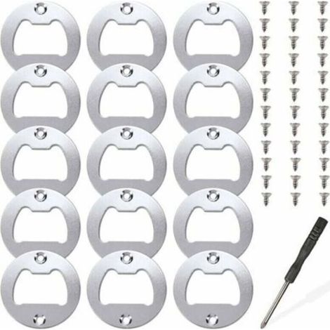 15 ensembles d'inserts de décapsuleur, kit de pièces d'insertion en métal pour ouvre-bouteille, moules de coulée en résine, ouvre-bière en résine, accessoires de bricolage (1/5)