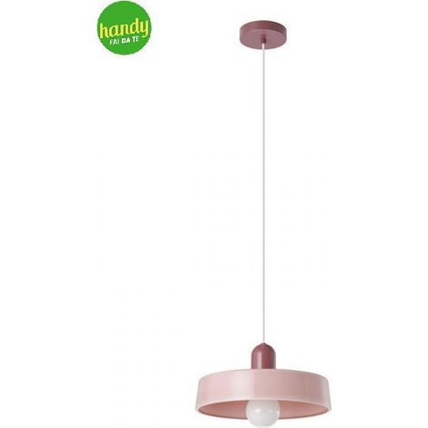 Lampada a sospensione Presa Eglo 1 x E27 32 cm rosso/rosa (1/4)