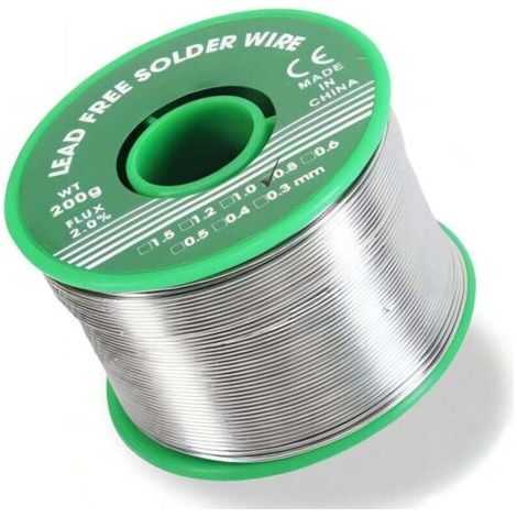 Fil à souder électronique sans plomb 0,8 mm, 200 g, avec noyau de colophane, pour la réparation et le bricolage de composants de soudure électriques électroniques