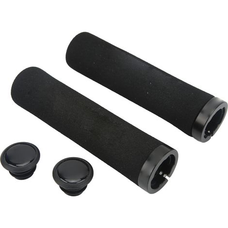 GARRYFIZH 4 poignées de guidon vélo antidérapantes, mousse PVC, bouchons étanches, sécurité et confort (1/5)