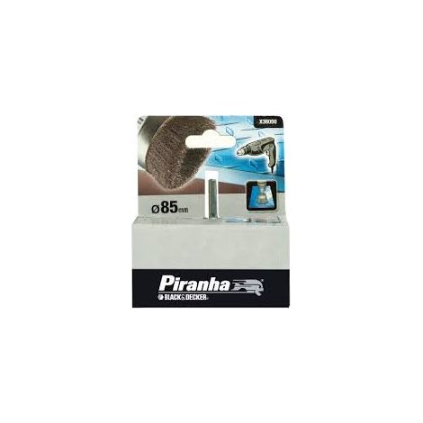 BLACK&DECKER PIRANHA-SPAZZOLA A TAZZA  mm 85 IN ACCIAIO
