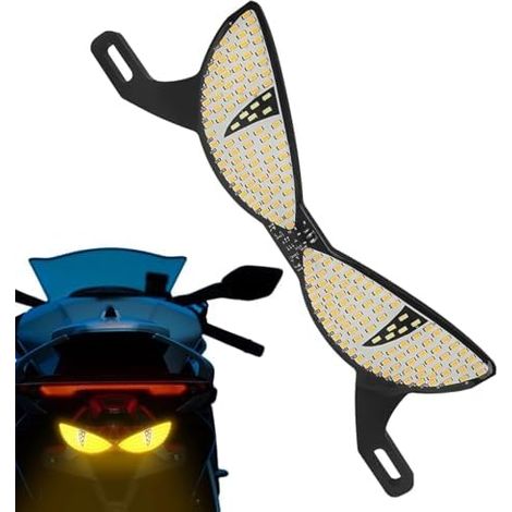 Feu arrière moto générique - Forme haute visibilité - Éclairage de plaque d'immatriculation LED Idéal pour les trajets quotidiens, la conduite de nuit, le vélo, les voyages et le tourisme urbain (1/5)