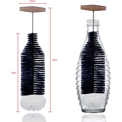 1brosse de nettoyage pour bouteille d'eau—Poignée en croix (1/5)