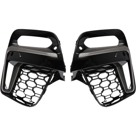 Protection extérieure de grille de phare antibrouillard avant compatible avec BMW X3 G01 X4 G01 G02 G08 2018-2020 (avec emplacement pour phare antibrouillard)