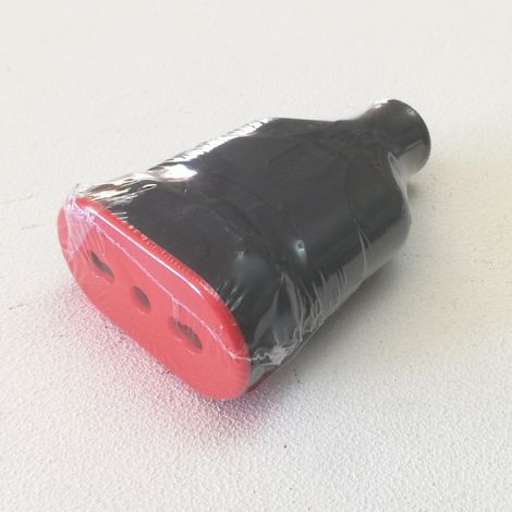 Rosi bipresa volante mobile nera 2p+t 16a 250v (1/2)