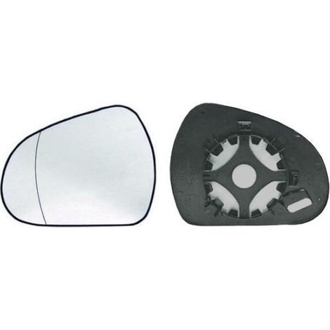 Verre de rétroviseur gauche asphérique Peugeot 207 depuis 2006