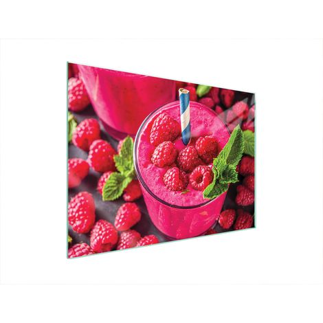 GLASSCHUTZPLATTE FÜR HERD 70x52 HIMBEERE (1/5)