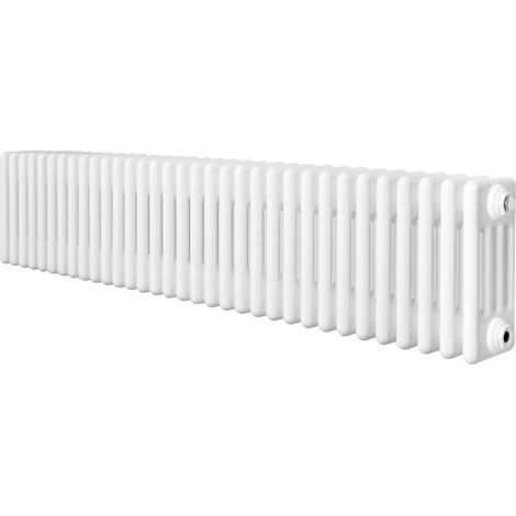 Radiatore Tradizionale 4 Colonne Orizzontale Bianco 300 x 1505 mm (1/5)