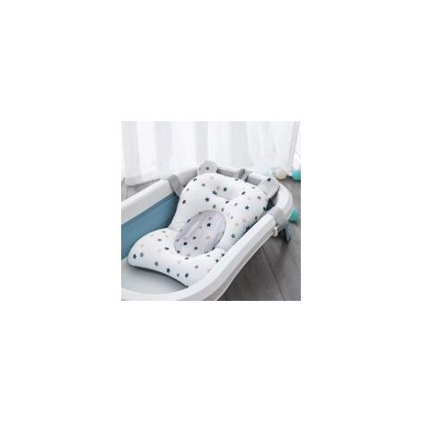 Coussin de bain pour bébé Tapis de bain pour nouveau-né Support de bain pour bébé Net Oreiller de baignoire pour bébé Siège de baignoire flottant antidérapant