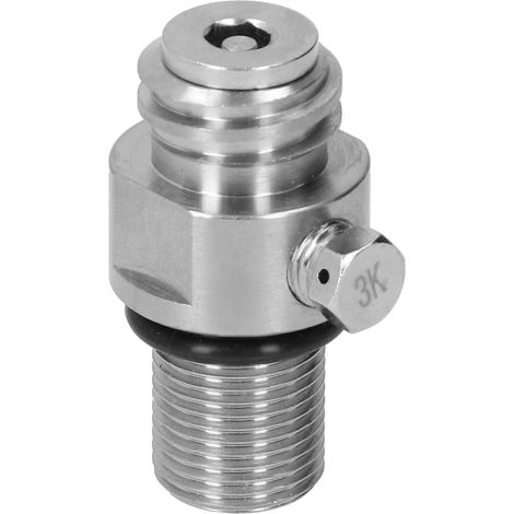 Adaptateur de valve CO2 en laiton électroplaqué pour bouteilles de soda M18x1,5 (1/5)