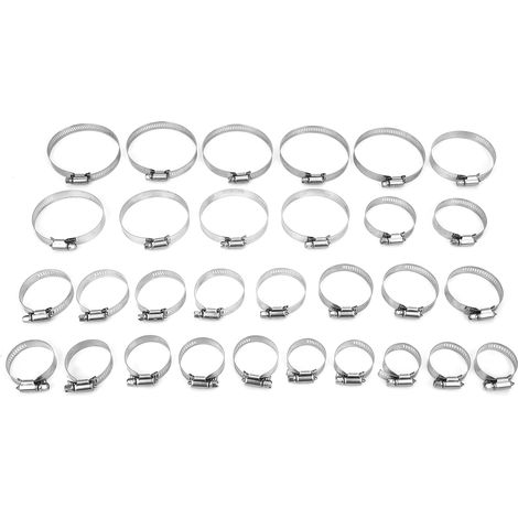 30 pinces de serrage américaines robustes, clips lisses en acier inoxydable 304, trou traversant parfait (1/5)