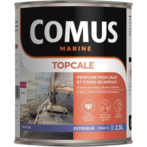 TOPCALE BLANC 2,5 L - Peinture pour cales et fonds de bateaux à base de résines alkyde-uréthanne