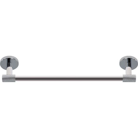 Trade Shop - PORTA ASCIUGAMANI LUNGO DA 40 CM IN ACCIAIO CROMATO ACCESSORIO PER ARREDO DA BAGNO 87922 -