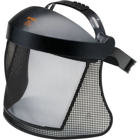 Stihl – Visière de protection en maille nylon réutilisable – Ajustement optimal avec bandeau réglable – Protection intégrale du visage – Conforme normes EN 1731 (1/3)