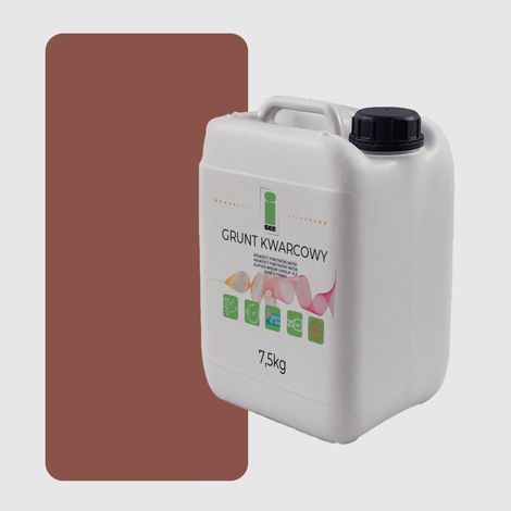 PRIMER AL QUARZO PER INTONACO SILICONE, PER CALCESTRUZZO EDILE 7,5 KG ROSSO MATTONO F325 (1/5)