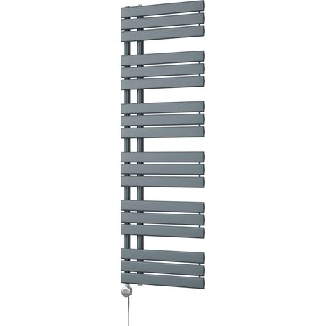 Tristan - Anthracite Electric Towel Rail H1564mm x W500mm 700w Thermostatic (1/3)
