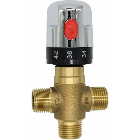 Green Mobility-Mitigeur thermostatique solaire pour robinet de douche en laiton et cuivre (1/5)