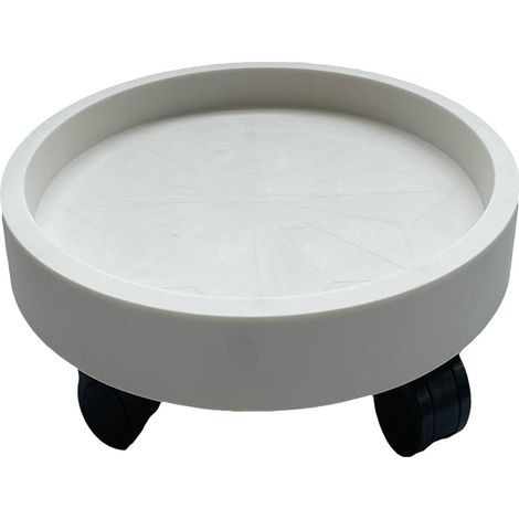 Support pour Plantes, Support pour Pots de Fleurs avec Roues Rotatives, Support Rond pour Plantes en Pot sur roulettes, Plateau de Soucoupe pour Jardinière à roulettes, Plateau (1/5)