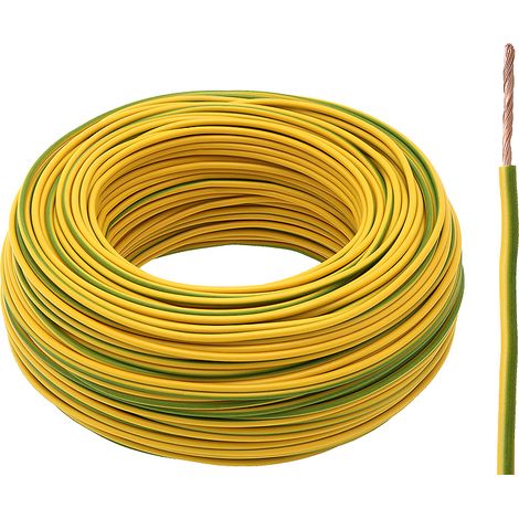 Cavo LGY H05V 1x1mm giallo-verde-2m