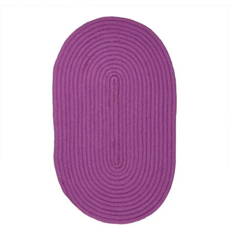 TAM TAM - Tapis en coton réversible effet cordage violet 50x80 (1/3)