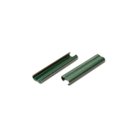 Cloture & Jardin – Agrafes vertes 16mm pour grillage – 400 pièces – Galvanisées pour fixation solide – Installation avec agrafeuse manuelle ou automatique