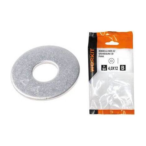 5,0 x RONDELLA PIANA GREMBIALINA 3D INOX A2 SELF WORKIT