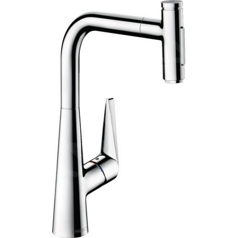 Mitigeur de lavabo 300 Select 2jets avec douchette extractible M5110-H300 chromé (1/5)