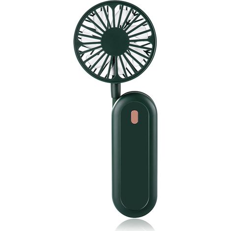 Mini ventilateur portable à suspendre autour du cou, pliable à 360 degrés, petit appareil électroménager (vert) (1/3)