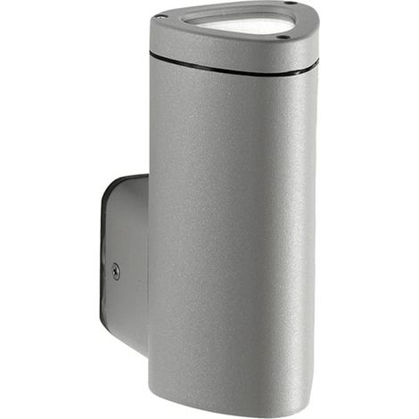 Applique extérieure IP54 en aluminium et verre Rav - Silver (1/2)