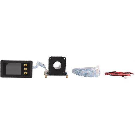 Voltmètre-ampèremètre numérique 90 V CC 500 A, mesure de tension et de courant, wattmètre (kWh), compatible avec les batteries 12 V, 24 V, 48 V et 72 V. Fonction de surveillance de la capacité et de l (1/4)