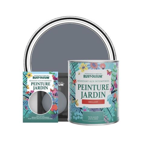 Peinture Jardin, Finition Brillante - Gris Marine (1/3)
