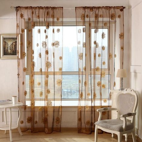 Rideaux Double Couche - Occultants - Motif Arc-en-ciel et Étoiles Creusées - Pour Chambre d'Enfant Salon - 2 Pièces
