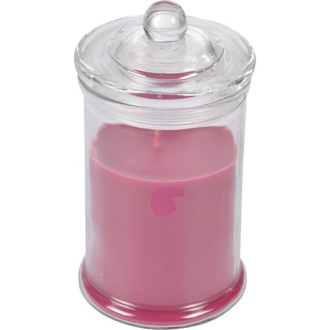 Bougie bocal en verre senteur Orchidee rose (1/3)