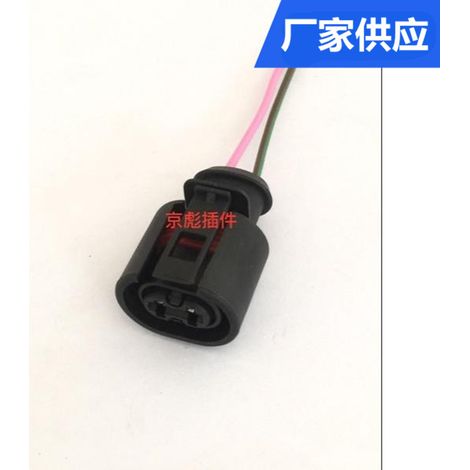 Shaanxi Automobile genuine parts F2000 F3000 heater water valve, air conditioning control valve plug connection cable (1/2)