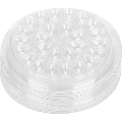 50 pièces Support Colle à Cils Jetable Transparent, Porte-Colle pour Extensions de Cils en Plastique (1/5)