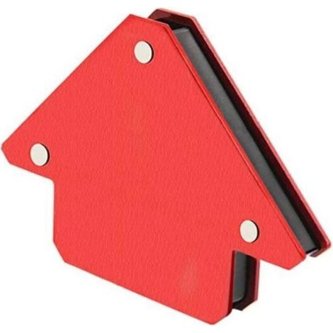 Aimant Soudure Equerre Soudure Magnetique avec Angle 45° 90° 135° - 25BL/11KG (Rouge) (1/4)
