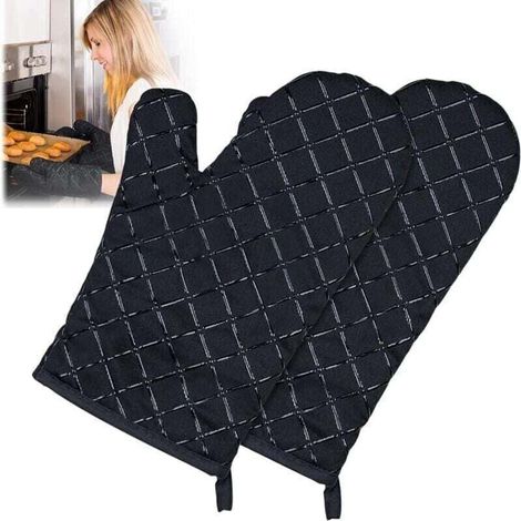 Gants de Four et maniques Cuisine, Gants de Cuisine, Gant pour Four Anti Chaleur Silicone Résistant à Chaleur et Antidérapant, Adaptés pour la Cuisson, Le Grillage, 1 Paire