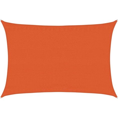 Voile d'ombrage - Toile solaire - Voile de parasol 160 g/m² Orange 3,5x4,5 m PEHD Chic-670715 (1/5)