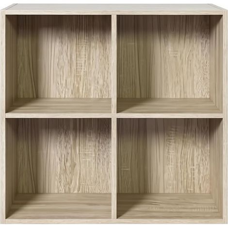 Étagère de rangement, design compact en cube, étagère d’exposition, buffet de salle à manger, meuble de rangement ouvert, bibliothèque sur pied (bibliothèque uniquement) (1/5)