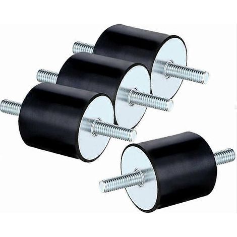 Silent Block M8, 4pcs Rubber Anti-vibration Mount, Double Ends Anti-vibration Absorber Screws -(M8 x 23, 30 x 30) (1/3)