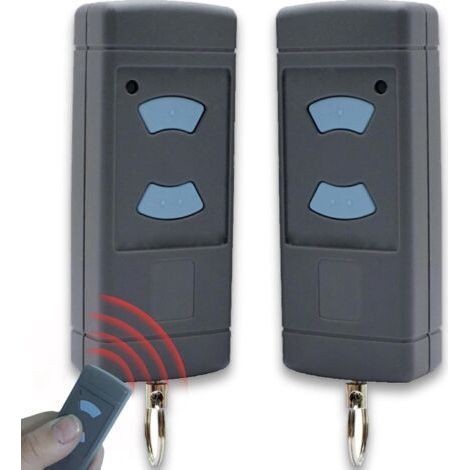 Télécommande universelle Hörmann 868,3 MHz pour ouvre-porte de garage Hörmann (compatible avec les modèles HSM2, HSM4, HS1, HS2, HS4, HSE2, HSZ1, HSZ2 et HSP4), lot de 2. (1/5)