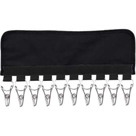 VtiziklPortable en plastique casquette de Baseball boîte de rangement chapeau cintre Clip porte-manteau porte-manteau placard stockage cintre chaussettes(Noir) (1/5)