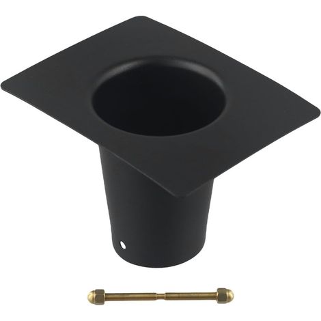 Adaptateur de gouttière pour chaîne de pluie, construction en métal pour une utilisation en extérieur, compatible avec les gouttières standard et tous les styles de chaîne de pluie (alliage (1/5)