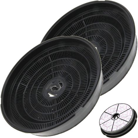 Ersatzteil - Set 2 Kohlefiltern, original - - ARISTON HOTPOINT, WHIRLPOOL, BAUKNECHT, IGNIS (1/2)