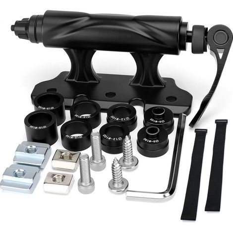 Support de Fourche Vélo en Alliage d'Aluminium, Support de Fixation de Fourche Vélo avec Serrage Rapide et axe traversantfourche,Support Velo Voiture pour Rail Aérien/Vamion/Remorque (1/5)