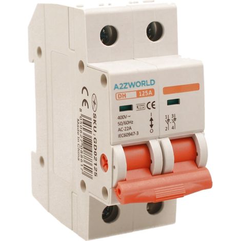 Interruttore Sezionatore Modulare 2P 2M AC 400V IP20 DH (125A)