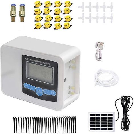 Contrôleur de pompe d'arrosage automatique intelligent solaire pour jardin - 4