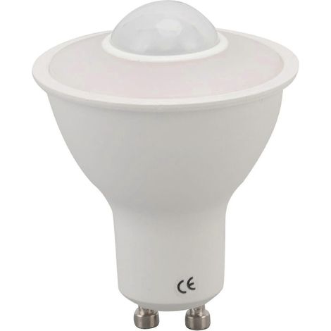 Ampoule GU10 à détecteur de présence pour plafond, couloir ou porche, 5 W, 500 lm, 3 000 K, 100-240 V CA (1/5)