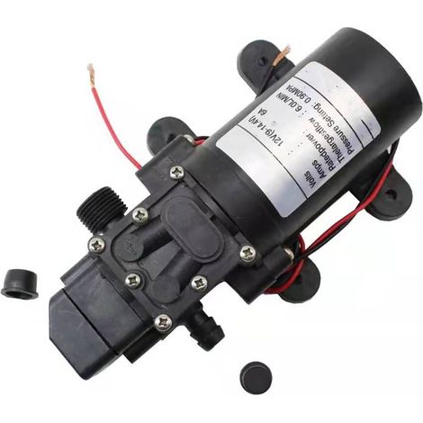 Pompe à membrane haute pression électrique intelligente, débit de 6 L, auto-amorçante, pour lavage de voitures et agriculture, 12 V CC, 72 W (1/5)